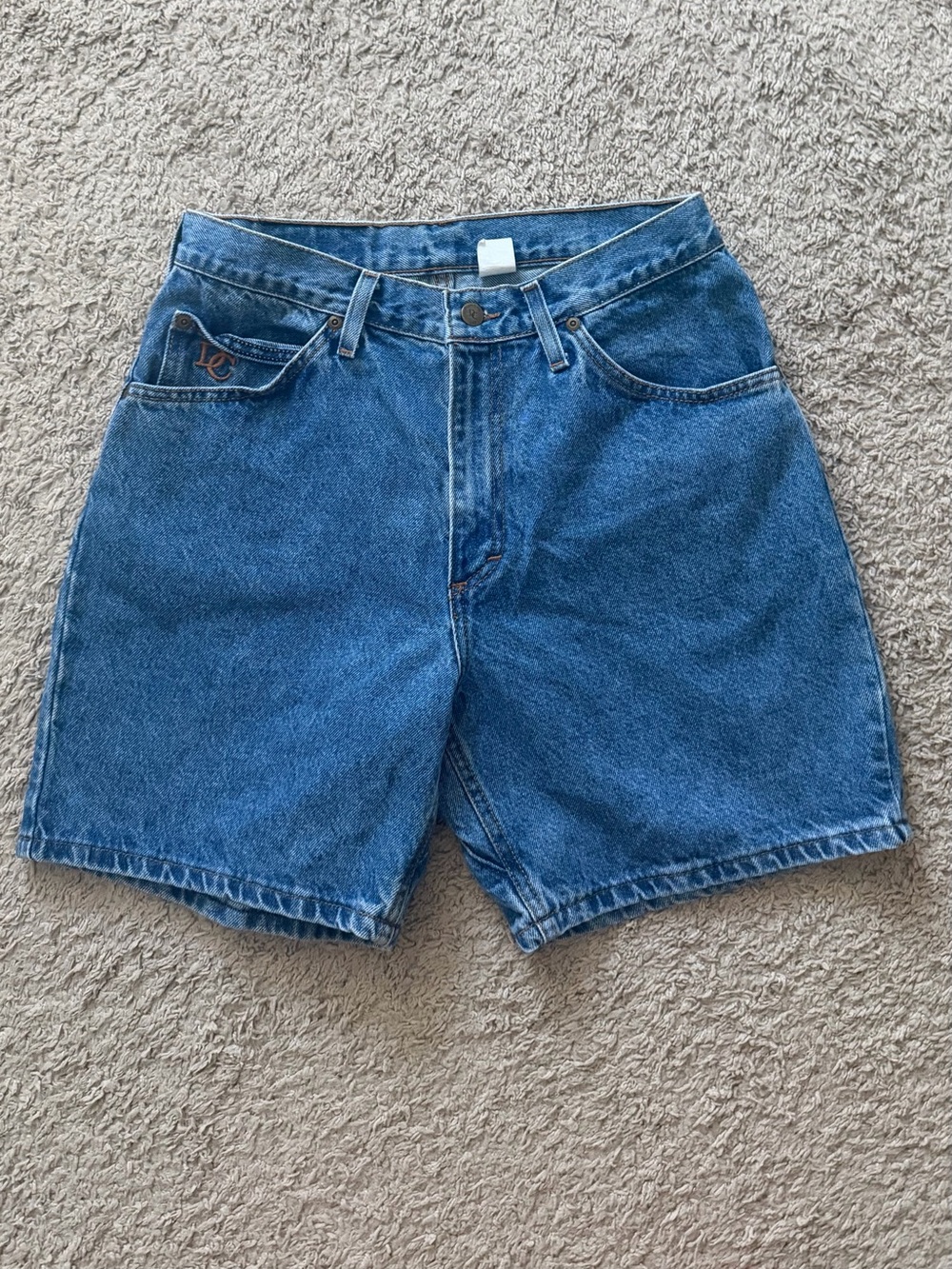 Vintage Diamond Cut Jean Shorts